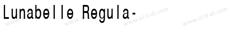 Lunabelle Regula字体转换 Lunabelle Regula字体转换